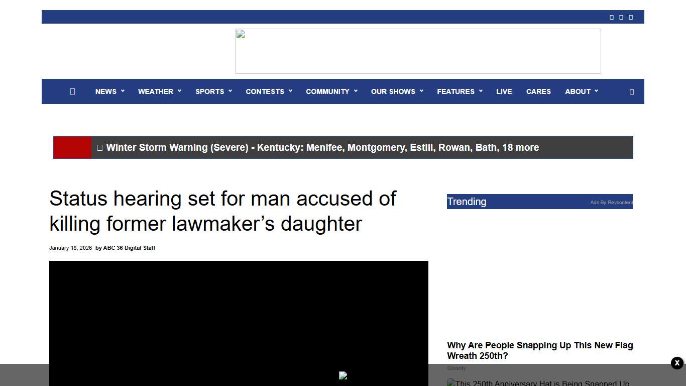 Status hearing set for man accused of killing former lawmaker’s daughter - WTVQ