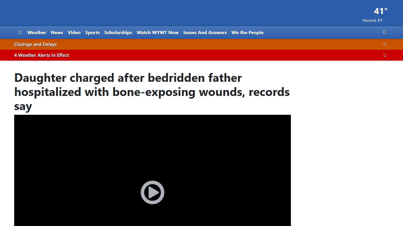 Daughter charged after bedridden father hospitalized with bone-exposing wounds, records say