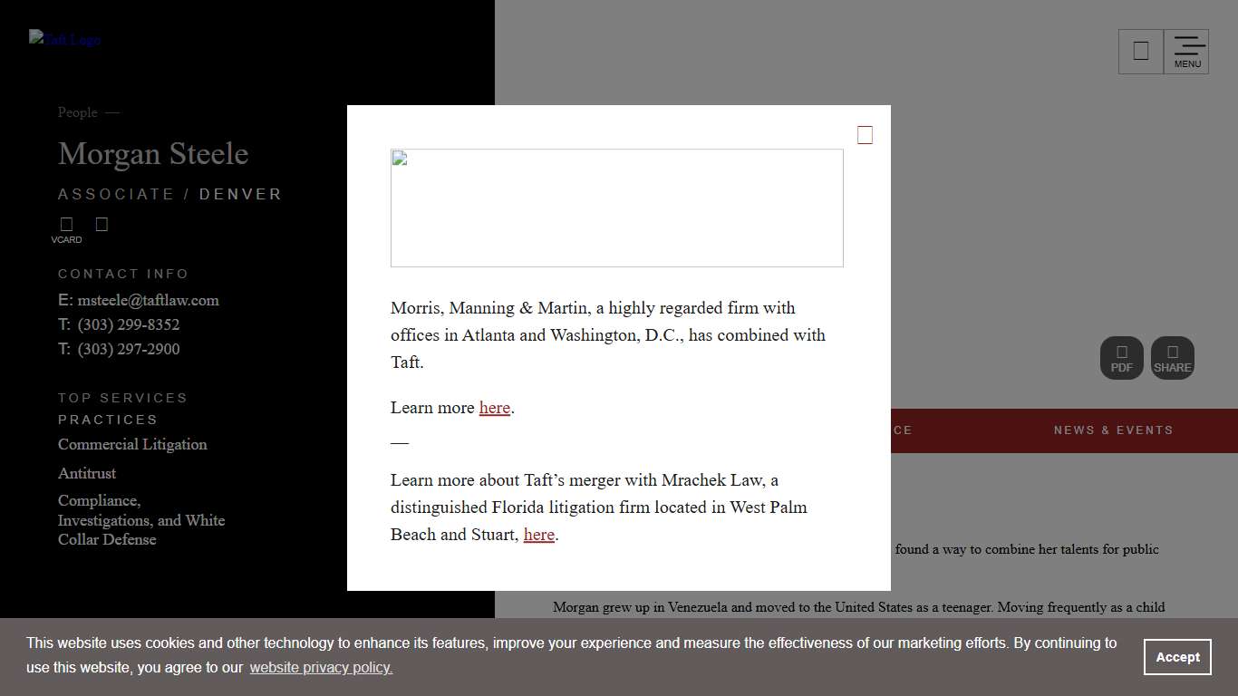 Morgan Steele People Taft Law